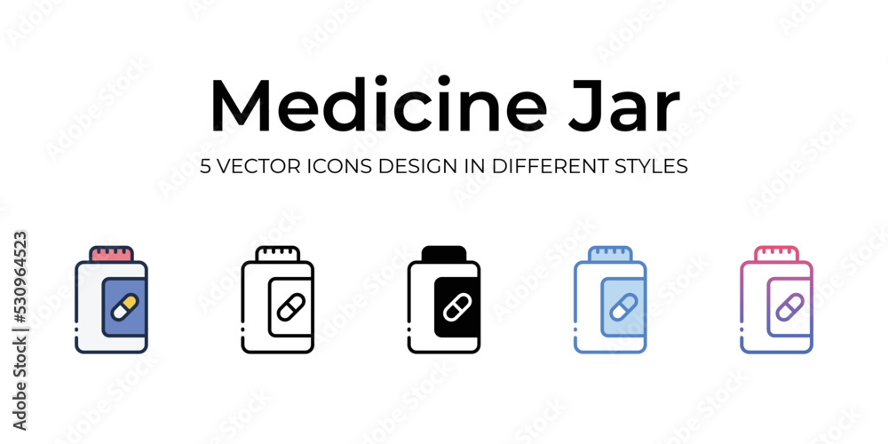 medicine jar icons set vector illustration. vector stock, medicine jar icons set vector illustration. vector stock,