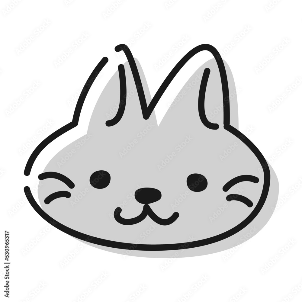 シンプルな猫のイラスト