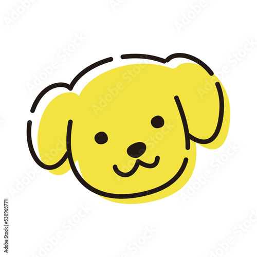シンプルな犬のイラスト