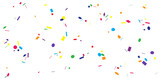 Confetti colorful abstract banner background design vector. Event element wallpaper.