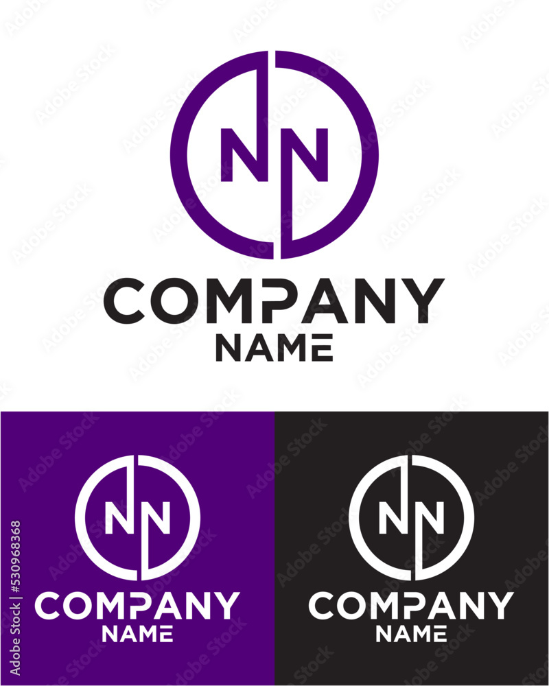 Initial letter n n logo vector design template Initial letter n n logo vector design template