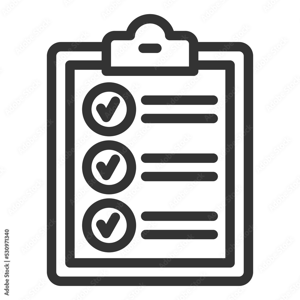 Completed training program - icon, illustration on white background, outline style