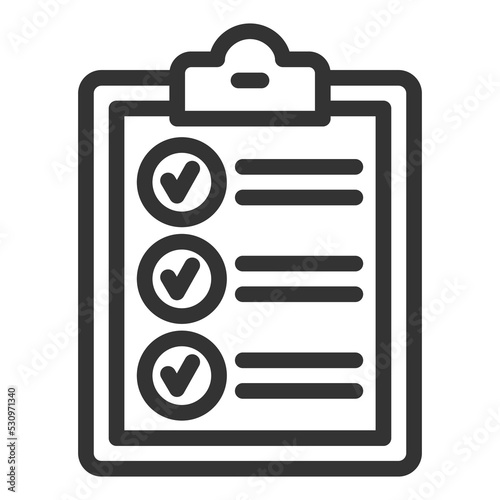 Completed training program - icon, illustration on white background, outline style