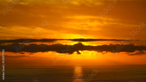 Sunset over Pacific at Laguna Beach
