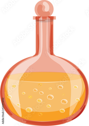 Poisonous liquid icon cartoon vector. Medicine poison. Love alchemist