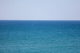 Skyline with blue water in the sea
