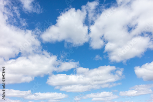 Fototapeta Naklejka Na Ścianę i Meble -  White clouds against the blue sky.