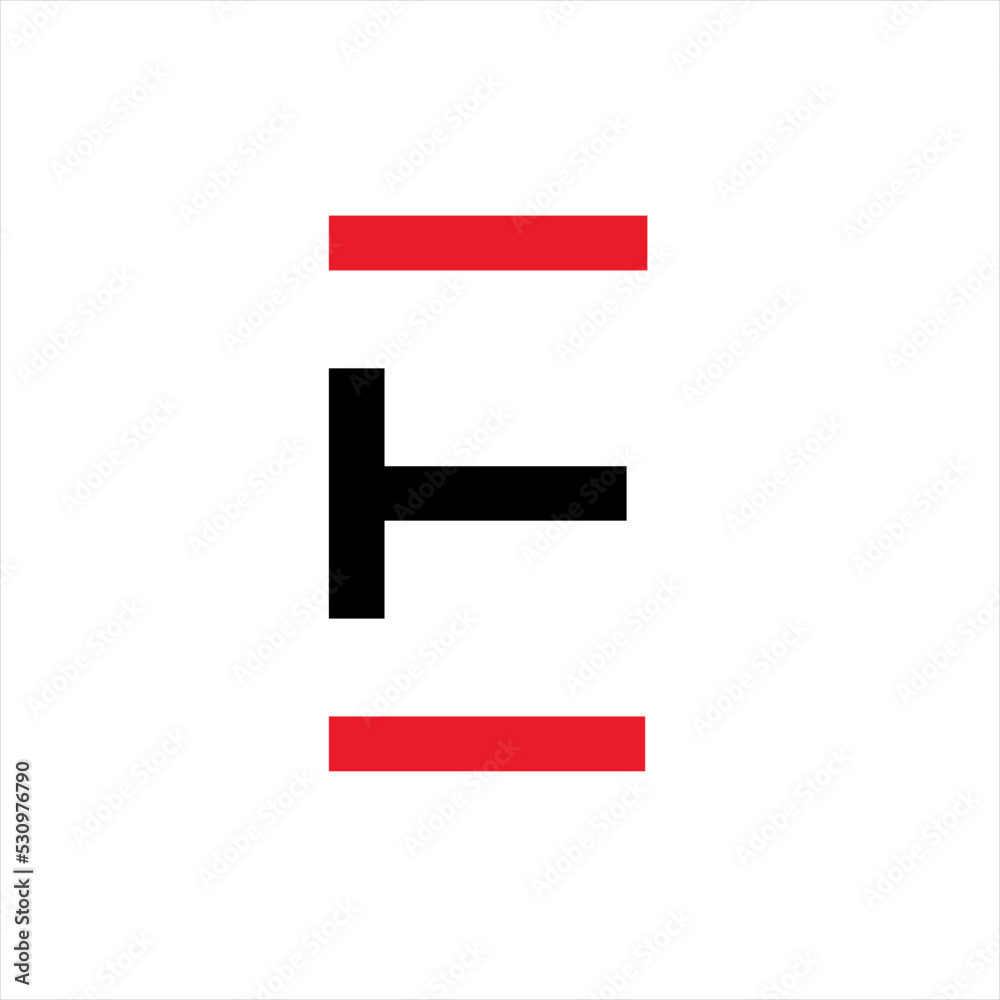 Abstract letter E and T design logo vector. Abstract letter E and T design logo vector.