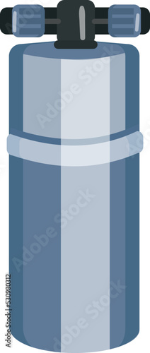 Tank container filter icon cartoon vector. Water purification. Home treatment