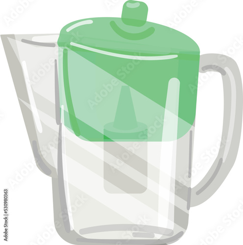 Osmosis filter icon cartoon vector. Water purification. Filtration system