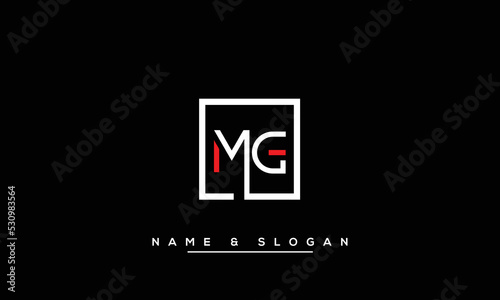 MG,  GM,  M,  G   Abstract  Letters  Logo  Monogram
