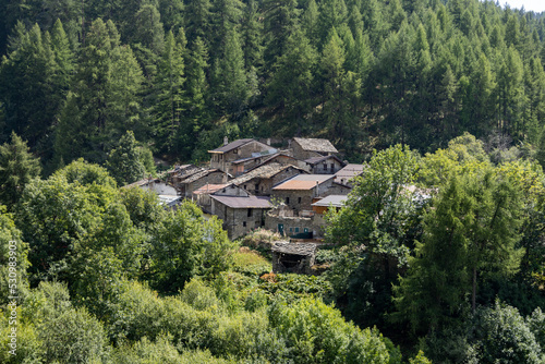 Slika na platnu Puy the village of Occitan culture in Piedmont in northern Italy