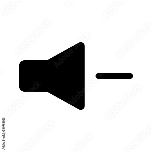 Speaker icon. volume icon. loudspeaker icon. sound symbol vector illustration on white background. EPS 10
