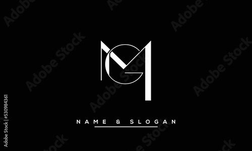 MG,  GM,  M,  G   Abstract  Letters  Logo  Monogram
