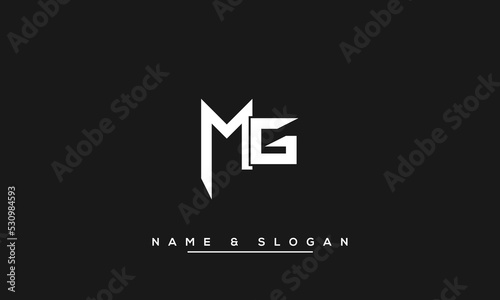 MG,  GM,  M,  G   Abstract  Letters  Logo  Monogram