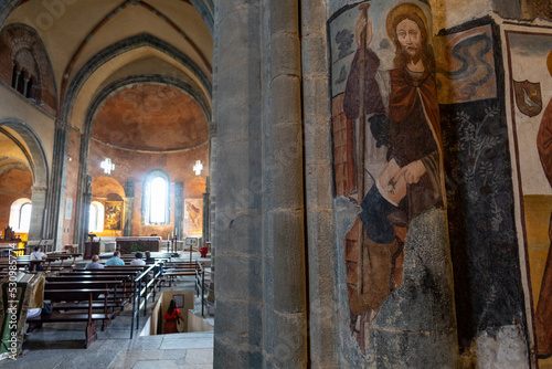 Fotografija The Sacra di San Michele (Saint Michael's Abbey), a religious complex on Mount Pirchiriano, Symbolic monument of the Piedmont region