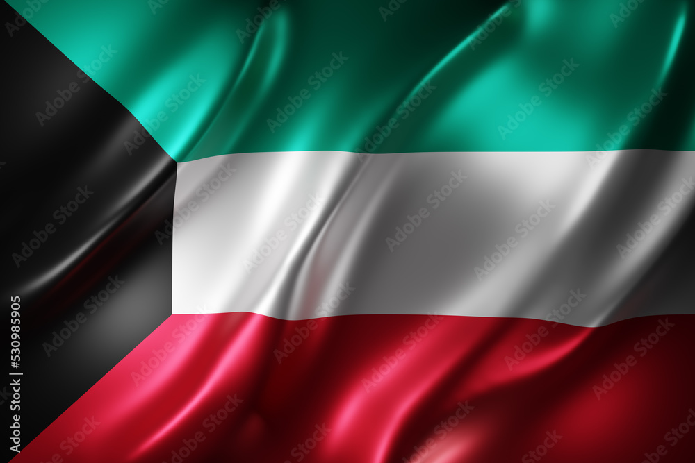 Kuwait 3d flag