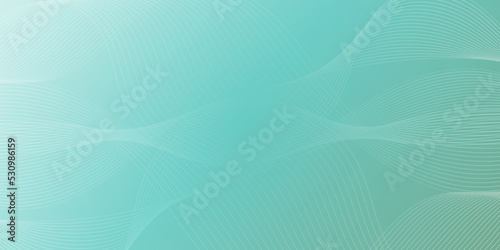 Light Blue and Green Curving  Wavy Lines - Digitally Generated Futuristic Abstract 3D Geometric Gradient Background Design  Multi Purpose Generative Art  Creative Template in Editable Vector Format