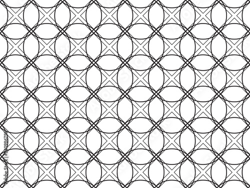 Ilustration png. Seamless black and white pattern Beautiful geometry. Patterns for textiles, tiles, carpets