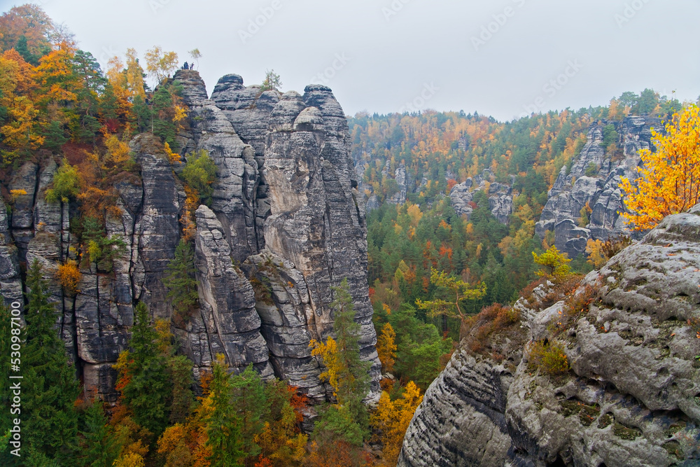 Herbst in der Sächsischen Schweiz, Deutschland Herbst in der Sächsischen Schweiz, Deutschland