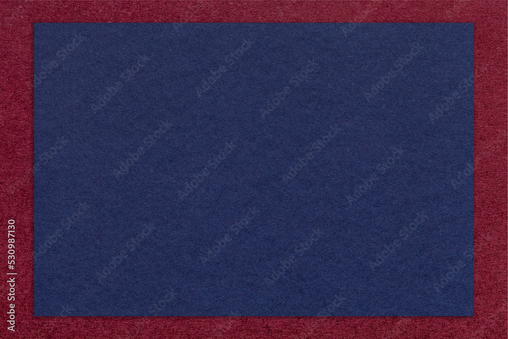 Texture of craft navy blue color paper background with wine border, macro. Vintage kraft denim cardboard Texture of craft navy blue color paper background with wine border, macro. Vintage kraft denim cardboard