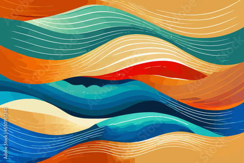 abstract summer background and banner with water splash and wave