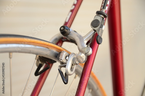 close up of a bicycle