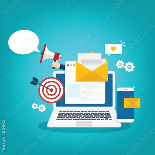 Email and messaging, Email marketing campaign, Working process, New email message 