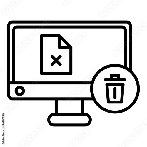 deletion of files on computer device