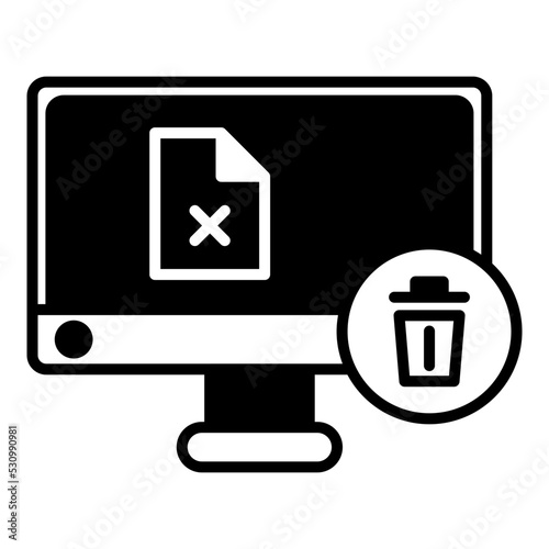 deletion of files on computer device