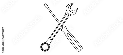 screwdriver and wrench