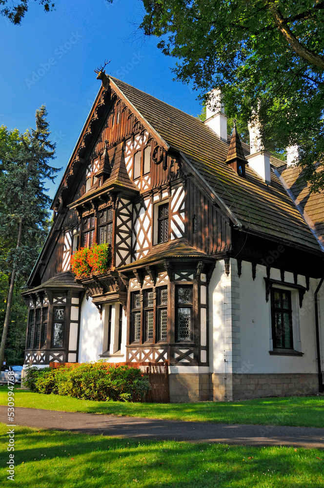 Hunting palace in Promnice, Silesian Voivodeship, Poland