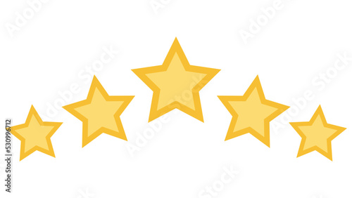 Five 5 star service quality rating, stars customer product rating