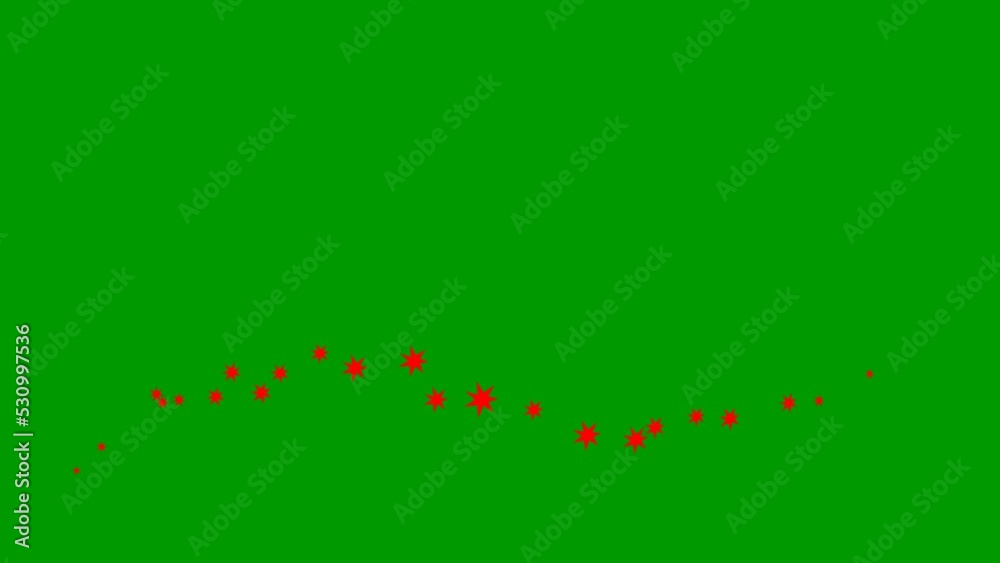 Animated red stars fly from left to right. A wave of flying stars. Vector illustration isolated on the green background.
Animated red stars fly from left to right. A wave of flying stars. Vector illustration isolated on the green background.