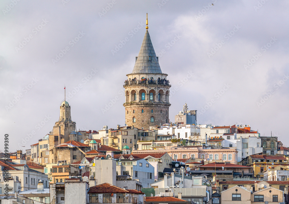 Galata Tower in istanbul, Turkiye