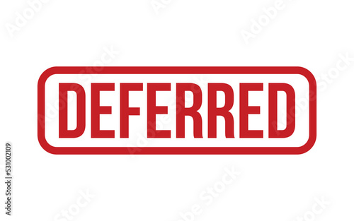 Deferred Rubber Stamp Seal Vector
