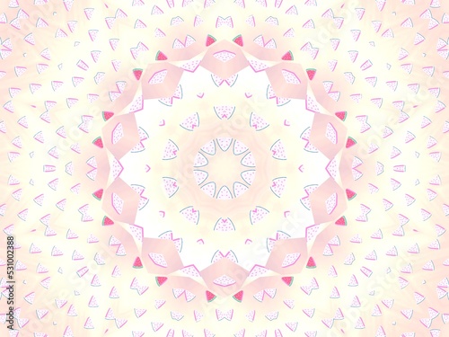 abstract background with cute piece of watermelon slice