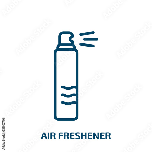 air freshener icon from cleaning collection. Thin linear air freshener, freshener, air outline icon isolated on white background. Line vector air freshener sign, symbol for web and mobile