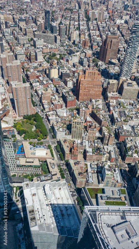 View of the buildings in New York City View of the buildings in New York City