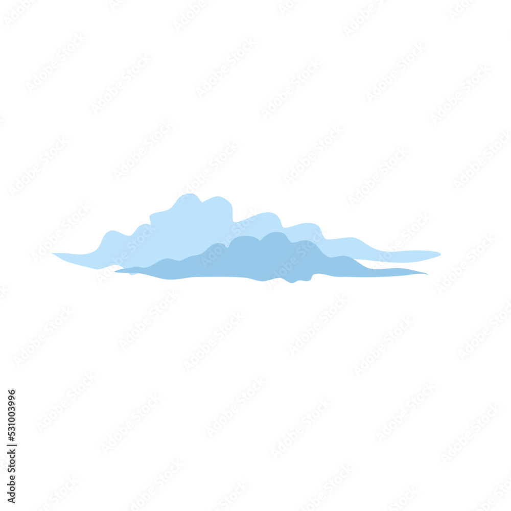 Abstract cloud sky shape background