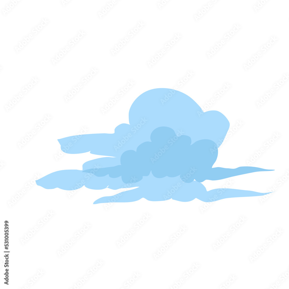Abstract cloud sky shape background