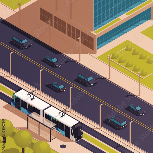 City Public Transport Isometric