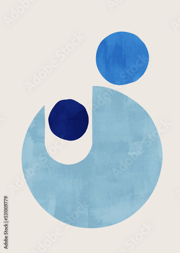 Moder design, hand painted illustrations for wall decoration, social media, banner, postcard, cover, background