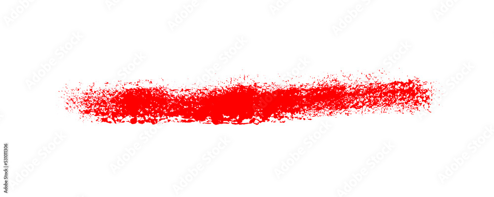 Rot unordentliche Farbspur gemalt mit Pinsel Rot unordentliche Farbspur gemalt mit Pinsel