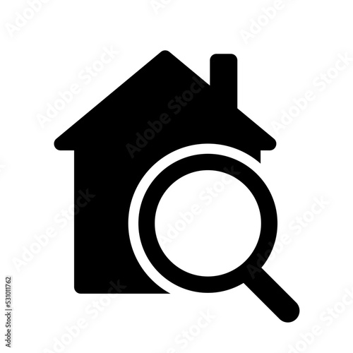 家とルーペアイコン