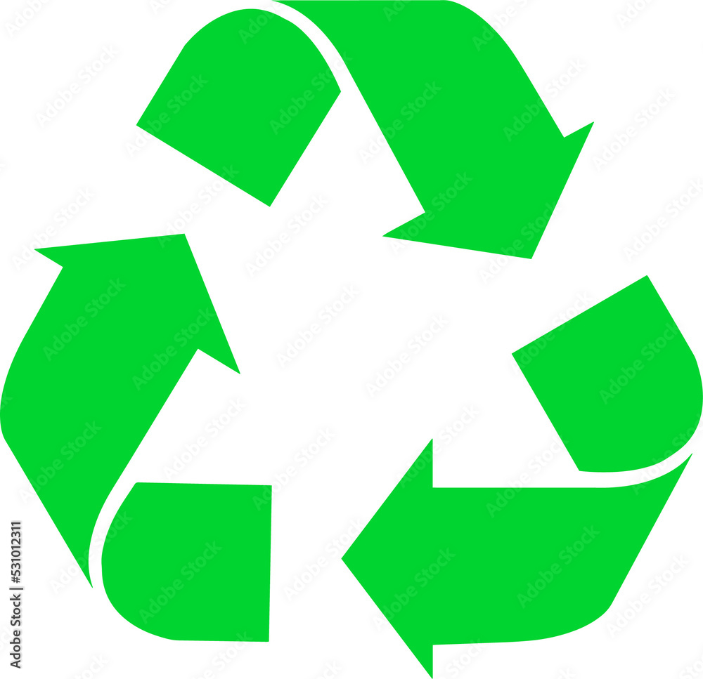 Recycle icon in green color. Eco signs illustration. Recycle icon in green color. Eco signs illustration.