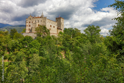 Castle in Brunico. South Tyrol, Italy