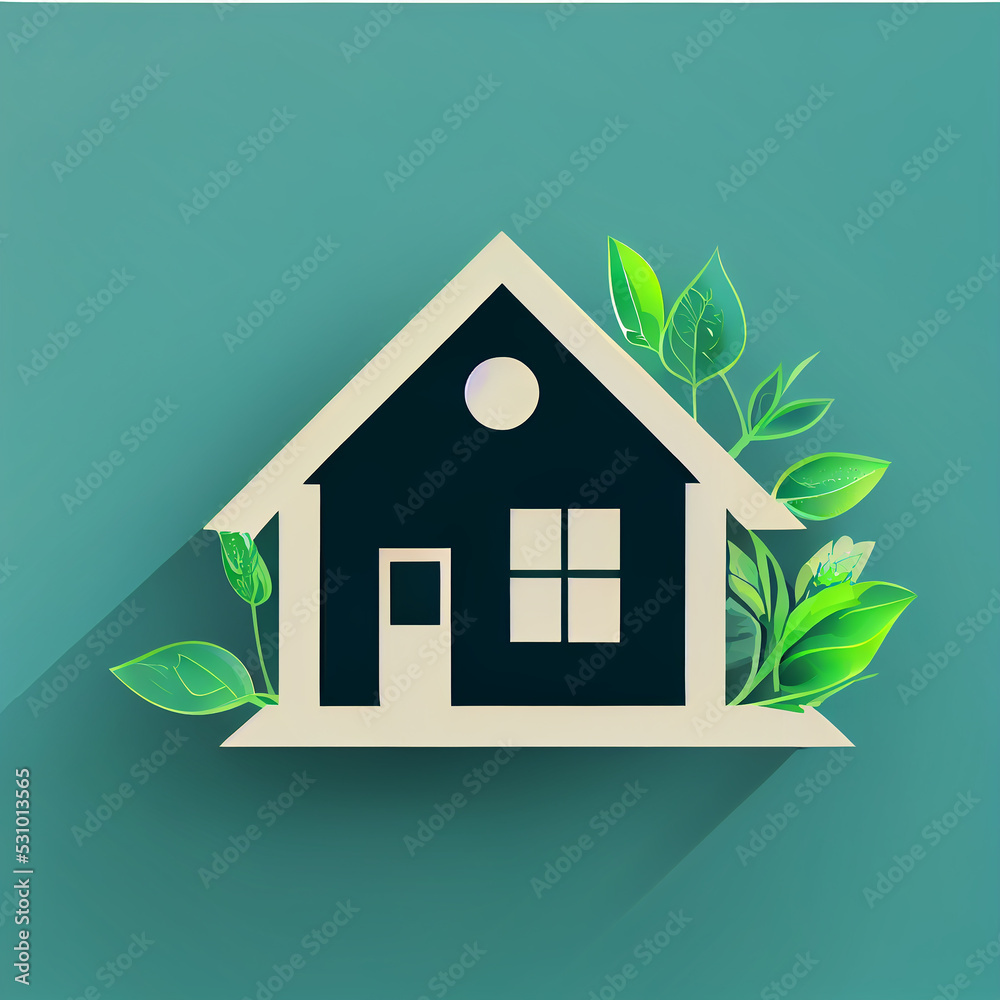 Eco friendly home logo vector icon Eco friendly home logo vector icon