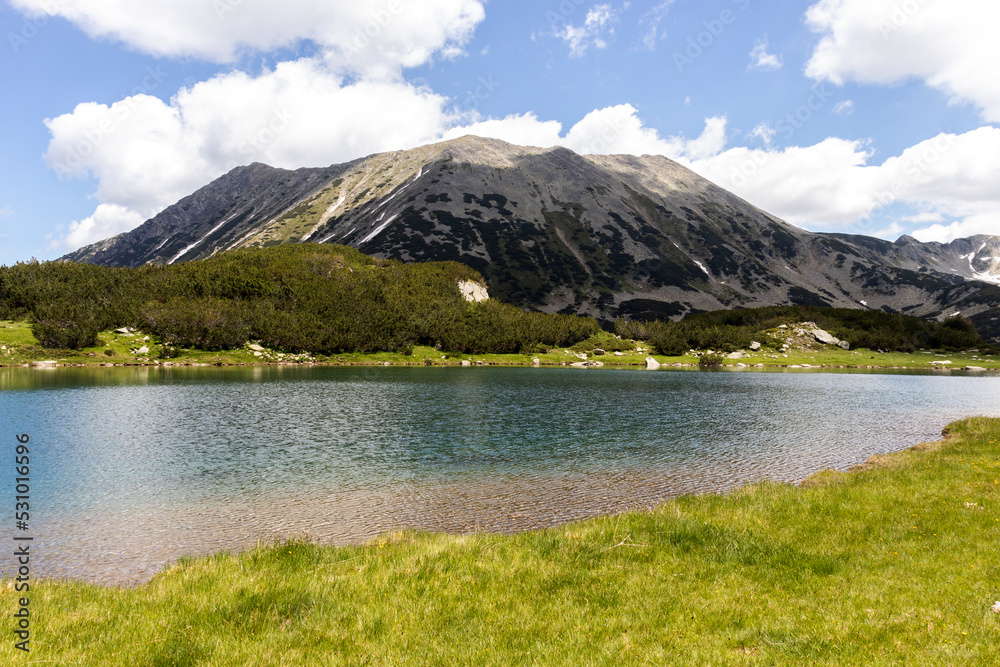 Summer landscape of Pirin Mountain near Muratovo lake, Bulgaria