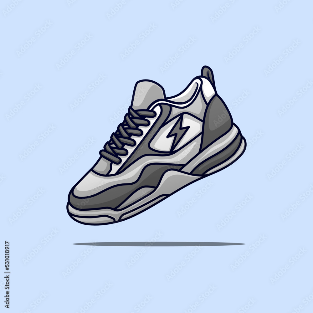 gray shoes sneakers vector gray shoes sneakers vector